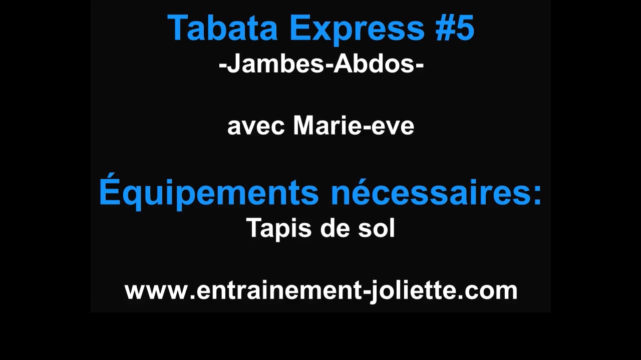 Tabata Express #5 -jambe-abdos-