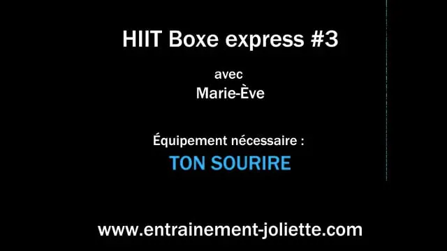 Hiit boxe express #3