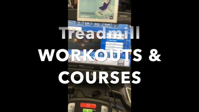 Treadmill Workout & Course functions