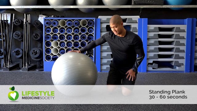 Core & Lower Body Workout Swiss Ball ...