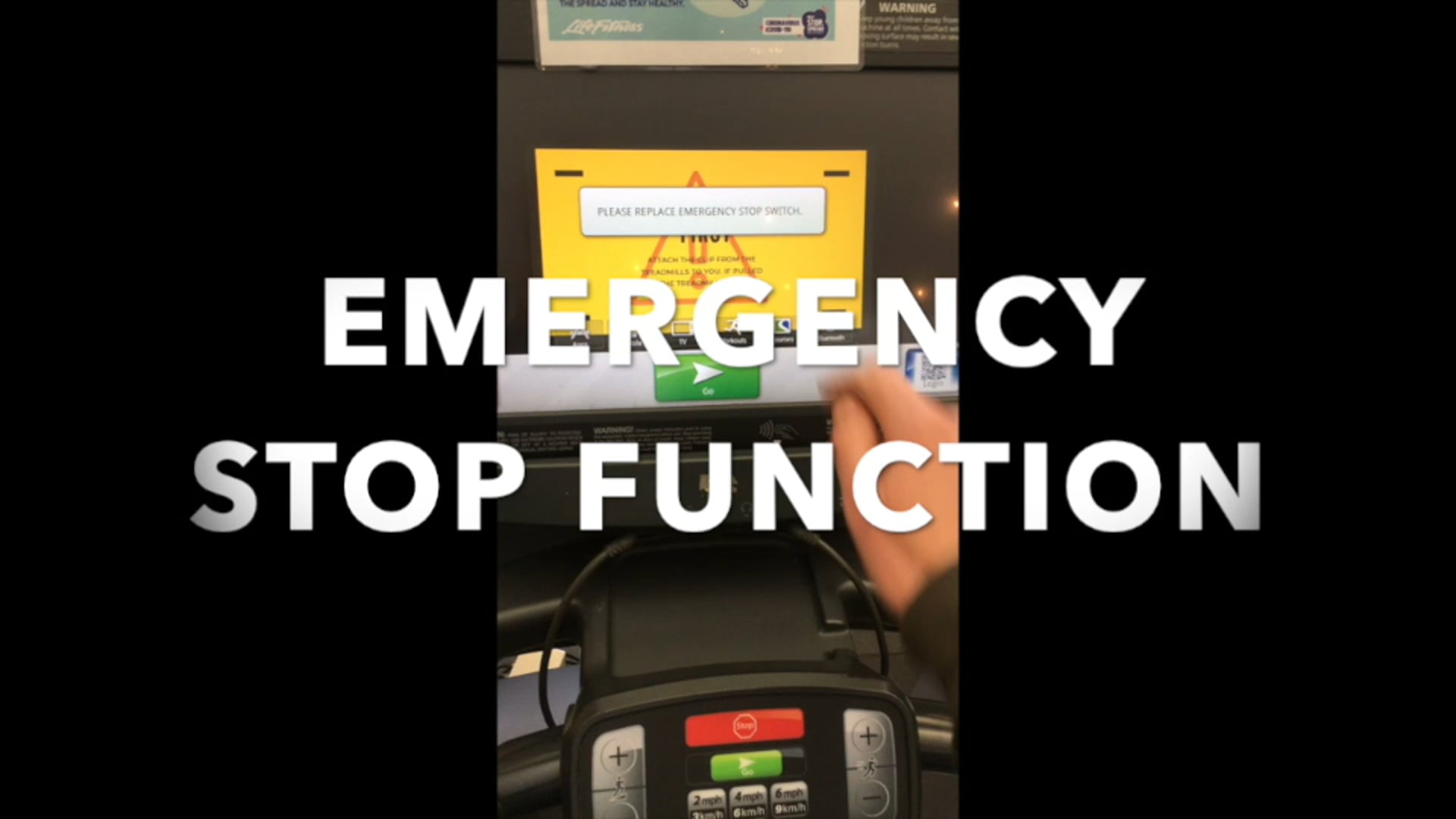 Treadmill Safety Clip - emergency stop feature