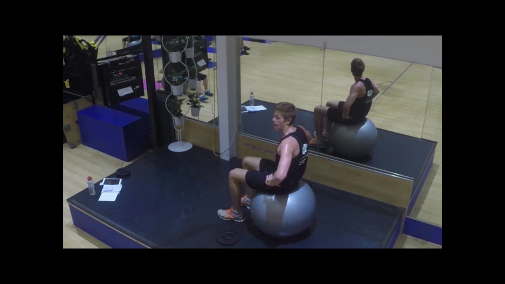 Swiss Ball workout with James