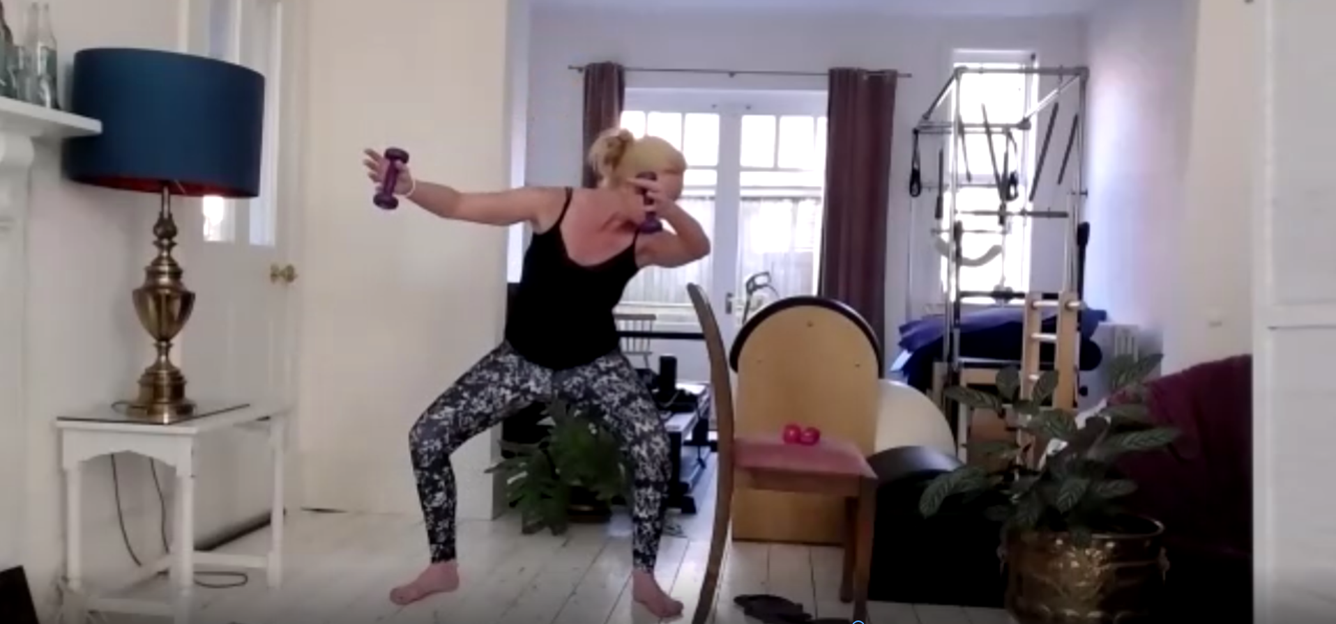 The one where Sarah covered Lindseys high intensity power Pilates class