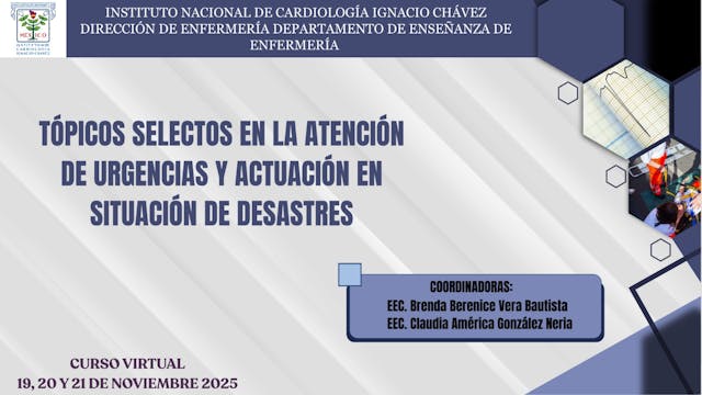 DIA 1 TÓPICOS SELECTOS EN LA ATENCIÓN DE URGENCIAS