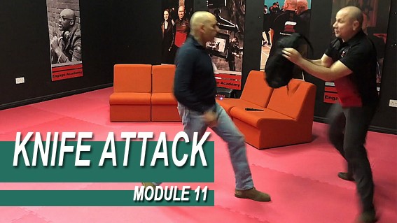 Knife Attack - Module 11 - Defense With A Bag Or  A Backpack