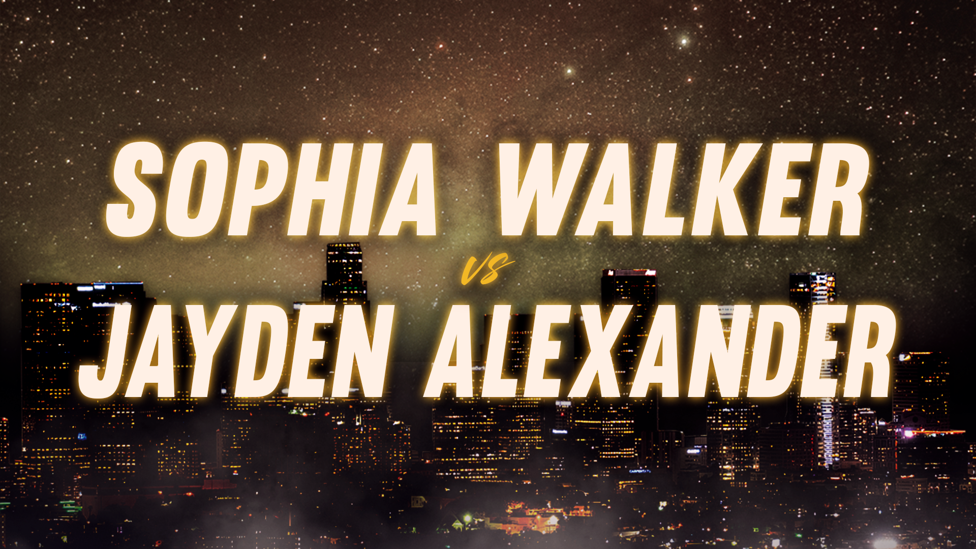 Sophia Walker vs Jayden Alexander