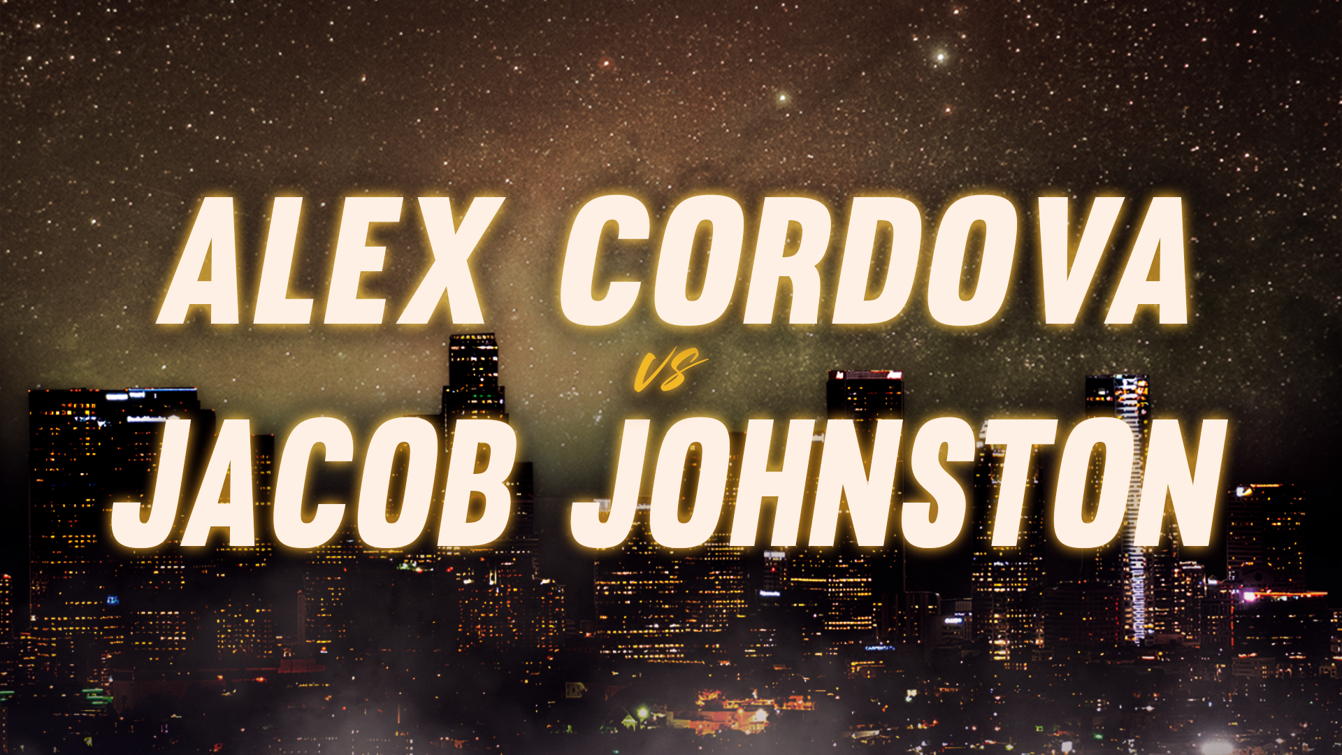 Alex Cordova vs Jacob Johnston
