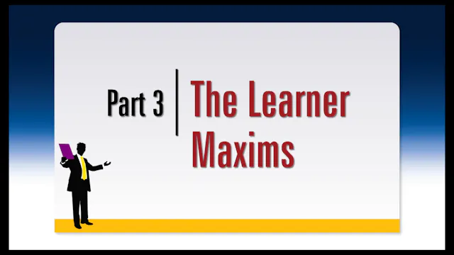 Session 2 — Learner Maxims