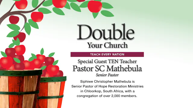 Session 8b — Special: Pastor SC Mathebula