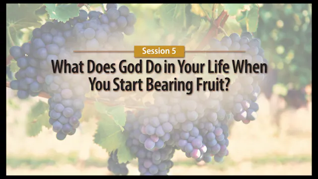 Session 5 — What Does God Do in Your Life When You Start Bearing Fruit?