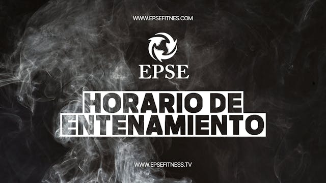 HORARIO DE ENTRENAMIENTO