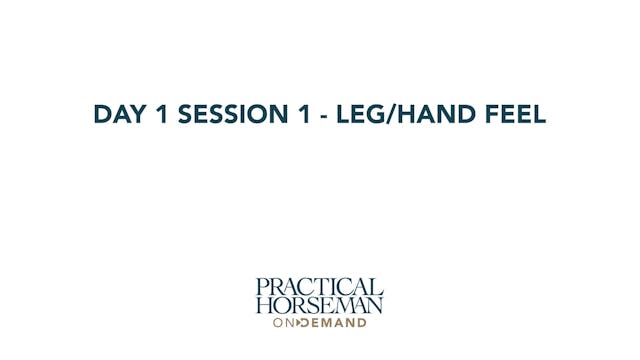 Day 1 Session 1 - Leg/Hand Feel | Ann...