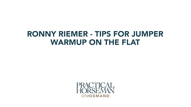 Tips for Warmup on the Flat for Jumpers