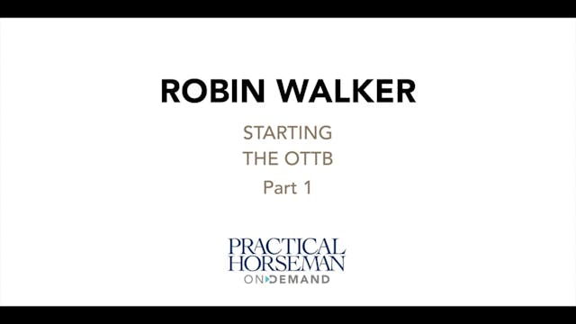 Starting the OTTB - Part 1