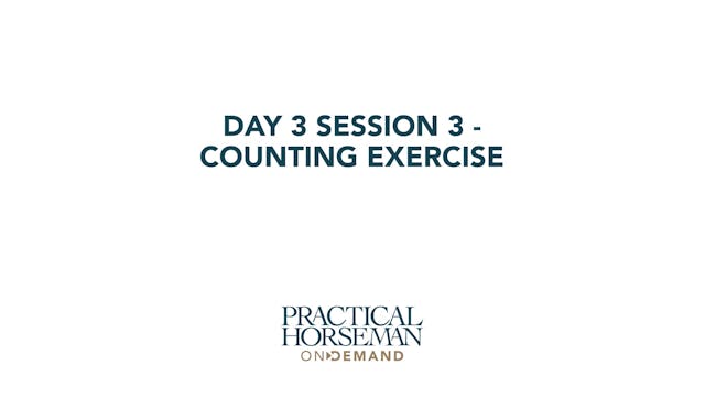 Day 3 Session 3 - Counting Exercise