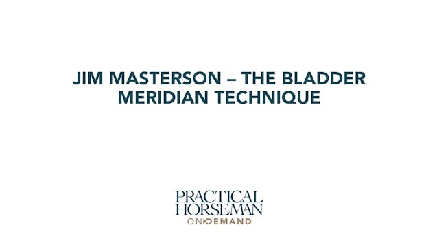 The Bladder Meridian Technique | Jim ...