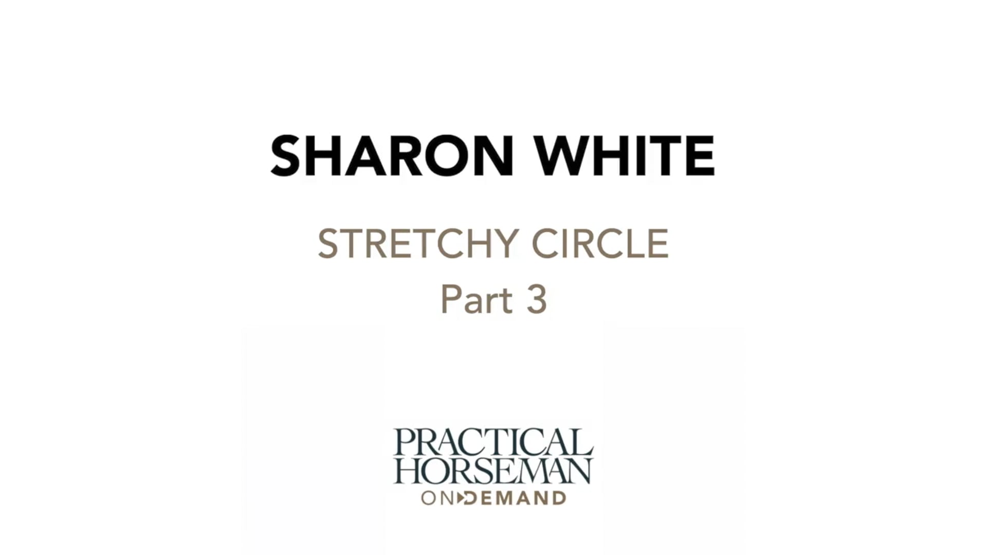 Stretchy Circle | Sharon White | PART 03