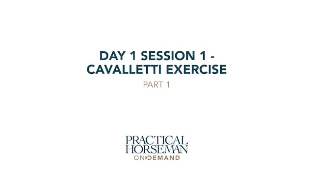 Day 1 - Session 1 - Cavalletti Exerci...