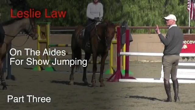 On The Aids For Show Jumping - Part 3