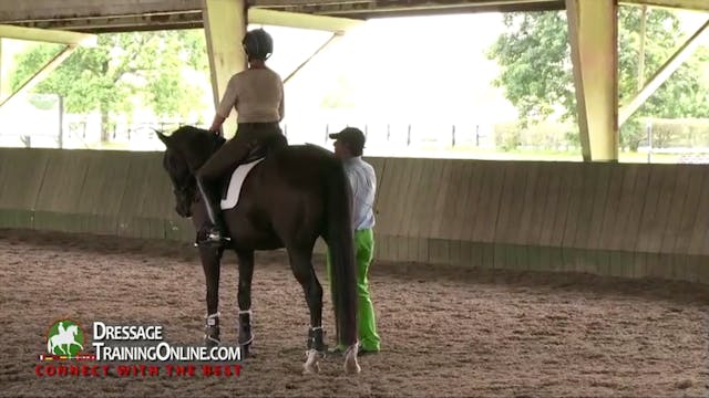 Cesar Torrente teaches the leg yield