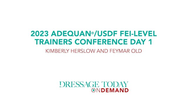 Succeed/USDF FEI Level Trainer Conf, ...