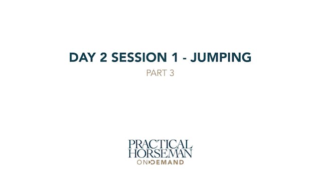 Day 2 Session 2 - Jumping | Anne Kurs...