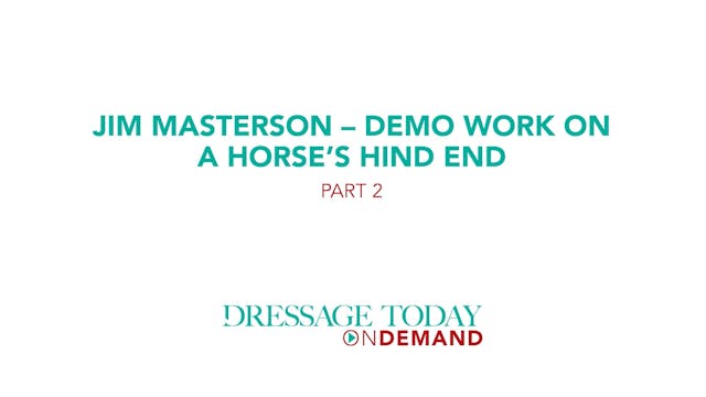 Demo Work on a Horse's Hind End Part 2