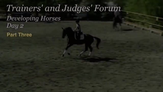 Trainers' & Judges' Forum: Developing...