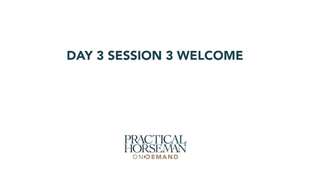 Day 3 Session 1 Welcome | Anne Kursinski