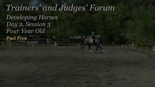 Trainers' and Judges' Forum, Developi...