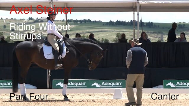 Riding Without Stirrups - Canter | Ax...