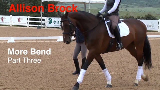 More Bend - Canter Half Pass Right | ...