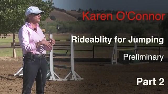 Rideability For Jumping, Preliminary ...