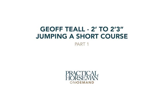 Geoff Teall – 2’ to 2’3” – Jumping a ...