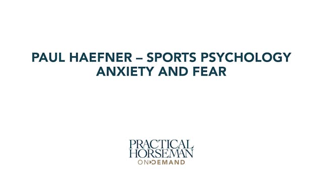 Paul Haefner — Sports Psychology Anxi...