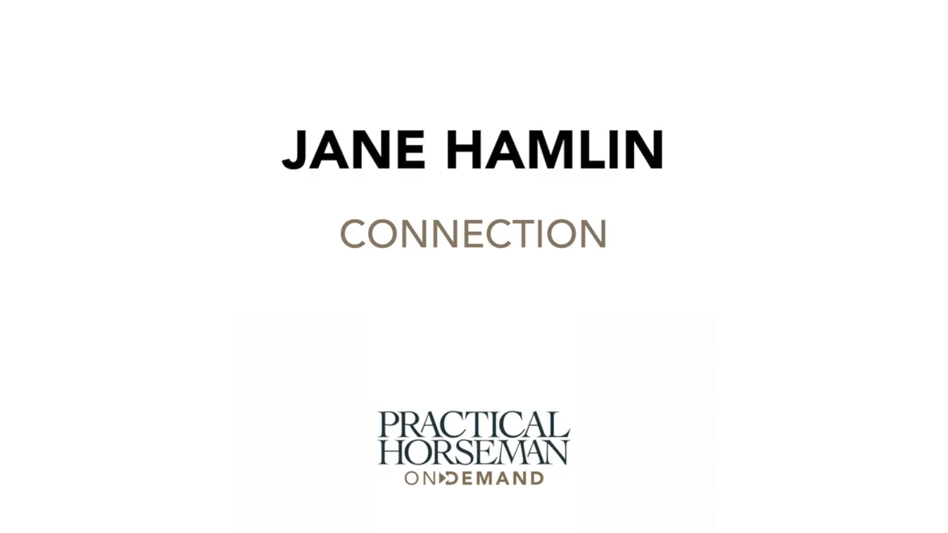 Connection | Jane Hamlin
