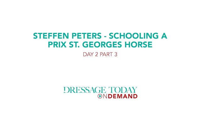 Steffen Peters – Schooling a Prix St....