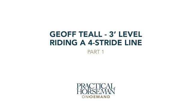 Geoff Teall – 3’ Level – Riding a 4-S...