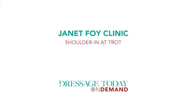 Shoulder-In at Trot | Janet Foy