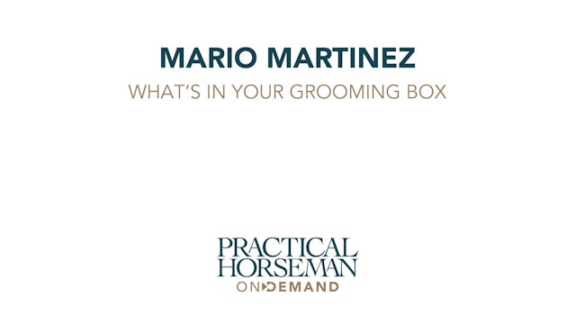 What’s In Mario Martinez' Grooming Box