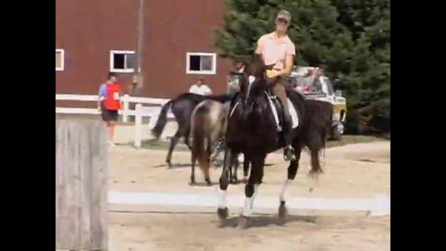 How to improve the canter half pass, ...