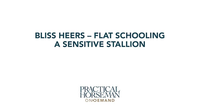 Flat Schooling a Sensitive Stallion |...