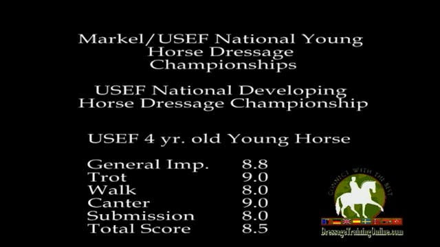 USEF 4 Year Old Young Hourse Champion...