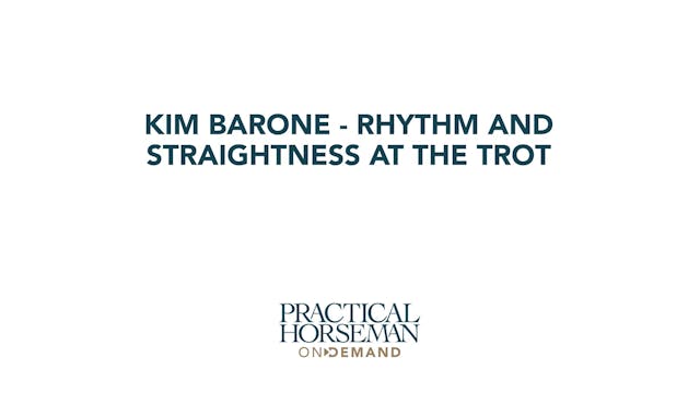 Rhythm and Straightness at the Trot