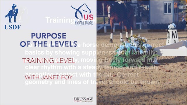 2023 Purpose of the Levels - Training...