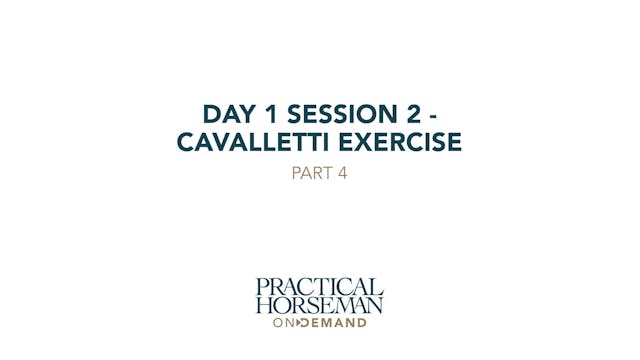 Day 1 Session 2 - Cavalletti Exercise...