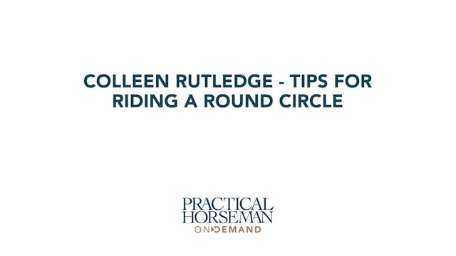 Tips for Riding a Round Circle | Coll...