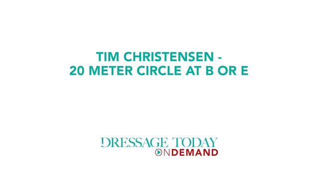 20 Meter Circle at B or E | Tim Chris...