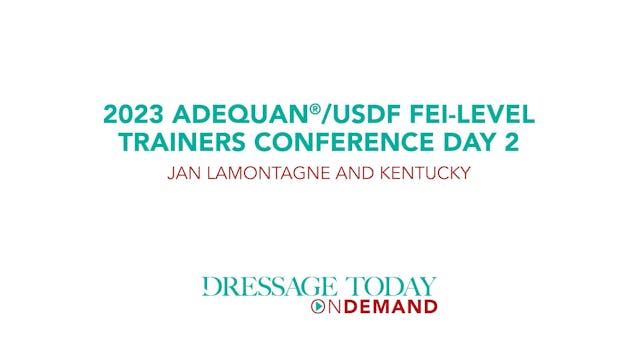 23 Adequan/USDF FEI Trainers Conf: Ja...