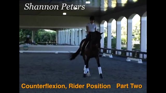 Counter flexion, Rider Position with ...